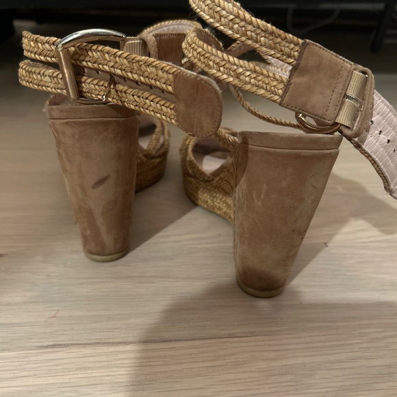 Stuart Weitzman Suede Wedge Espadrille Size6 - Picture 3 of 4